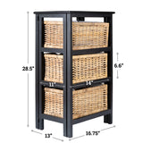 Eldridge 16.75" 3-Baskets Storage Chest