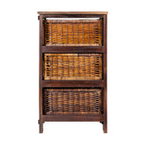 Eldridge 16.75" 3-Baskets Storage Chest