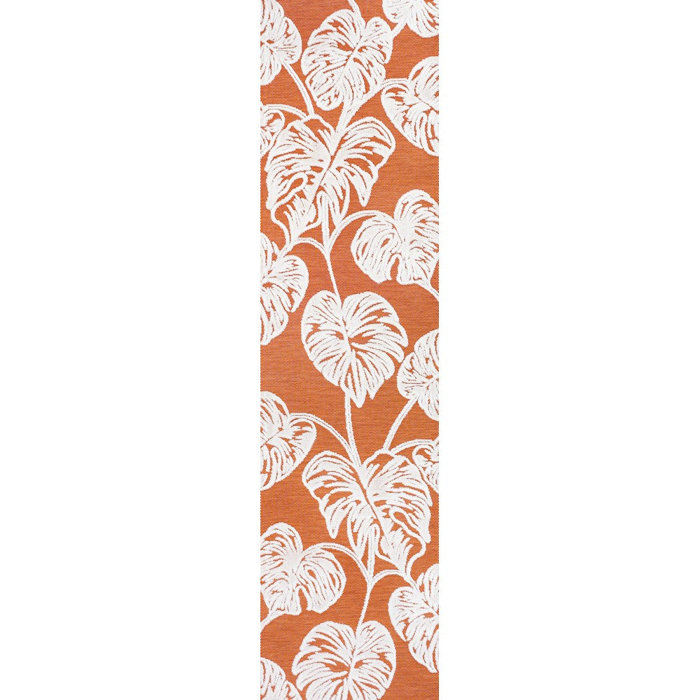 Livid High-Low Two-Tone Monstera Leaf Indoor/Outdoor Area Rug
