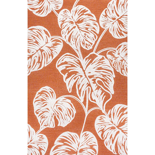 Livid High-Low Two-Tone Monstera Leaf Indoor/Outdoor Area Rug