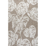 Livid High-Low Two-Tone Monstera Leaf Indoor/Outdoor Area Rug
