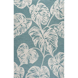 Livid High-Low Two-Tone Monstera Leaf Indoor/Outdoor Area Rug
