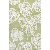 Livid High-Low Two-Tone Monstera Leaf Indoor/Outdoor Area Rug