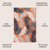 Tropical High-Low Tropical Palm Indoor/Outdoor Area Rug