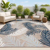 Tropical High-Low Tropical Palm Indoor/Outdoor Area Rug