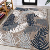 Tropical High-Low Tropical Palm Indoor/Outdoor Area Rug