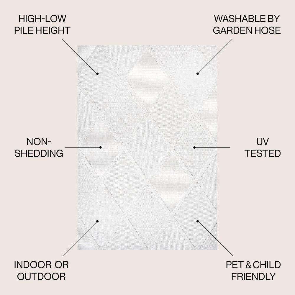 Oswald diamond Trellis Indoor/outdoor Area Rug