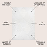 Oswald diamond Trellis Indoor/outdoor Area Rug