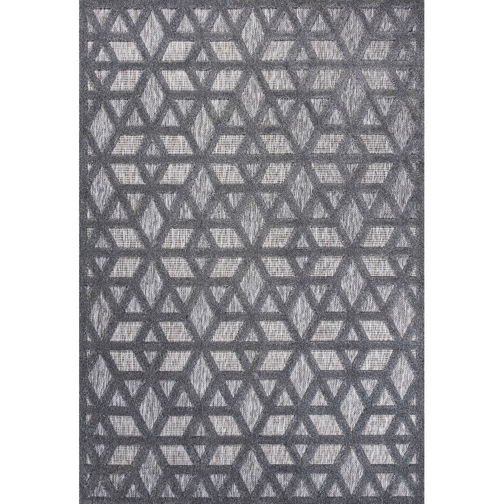 Celia neutral Geometric Indoor/outdoor Area Rug