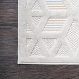 Celia neutral Geometric Indoor/outdoor Area Rug