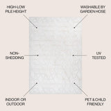 Celia neutral Geometric Indoor/outdoor Area Rug