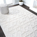 Celia neutral Geometric Indoor/outdoor Area Rug