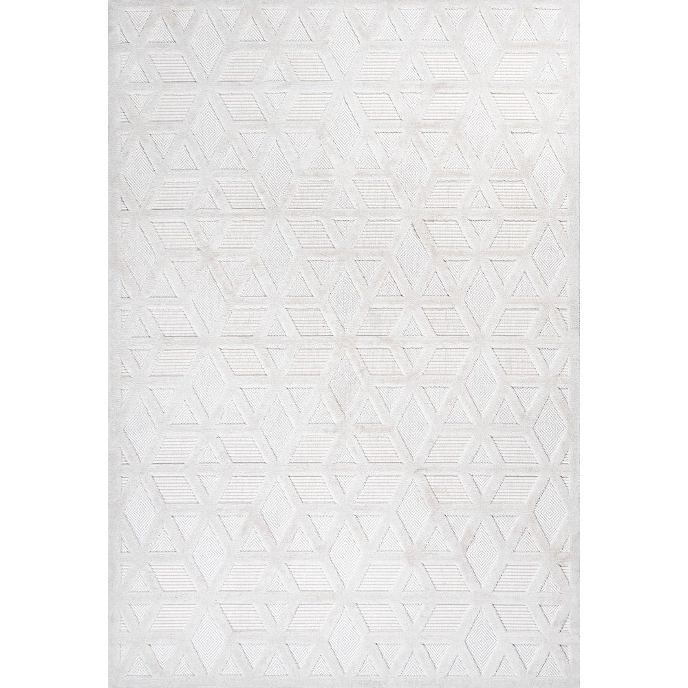 Celia neutral Geometric Indoor/outdoor Area Rug