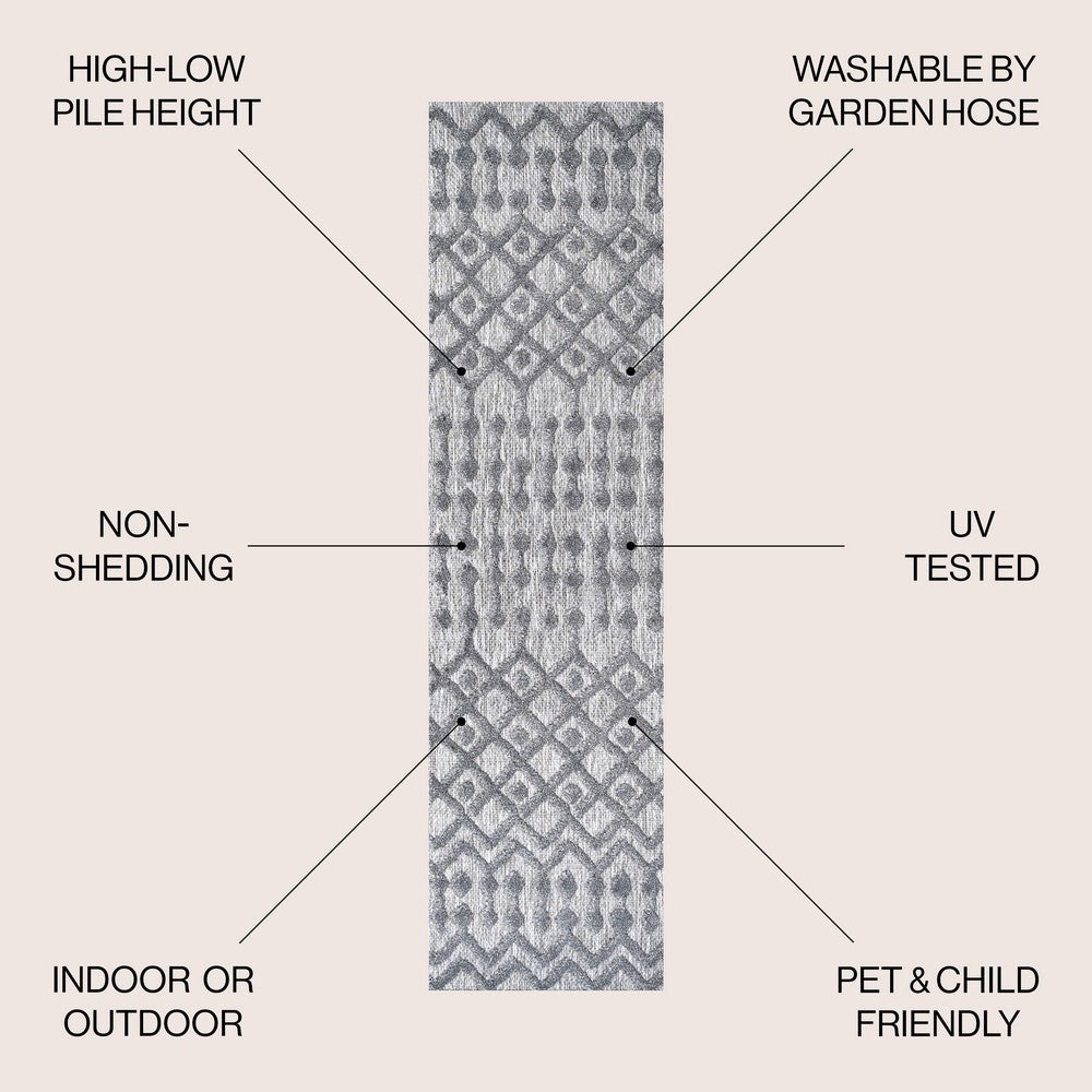 Shakespeare moroccan Diamond Indoor/outdoor Area Rug