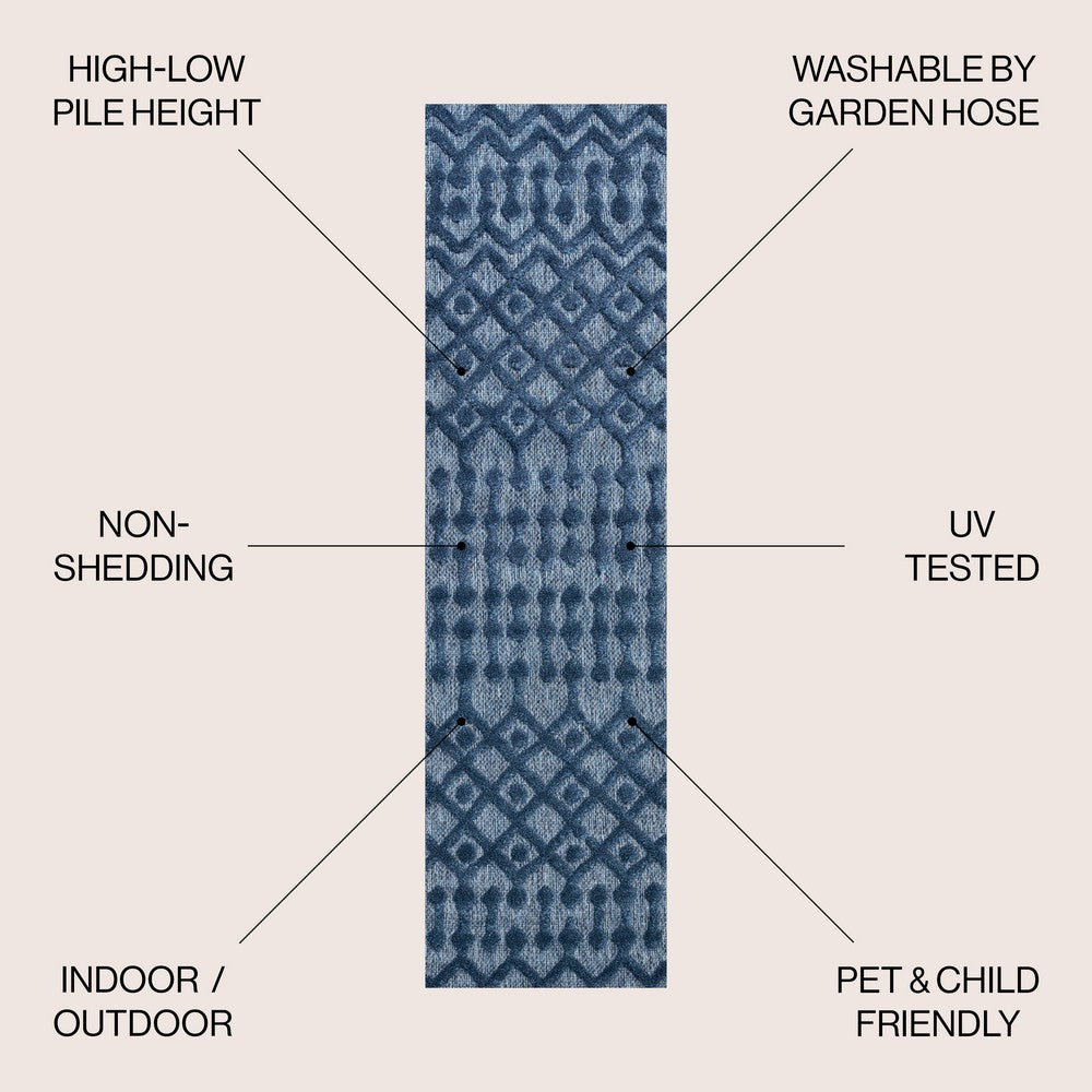 Shakespeare moroccan Diamond Indoor/outdoor Area Rug
