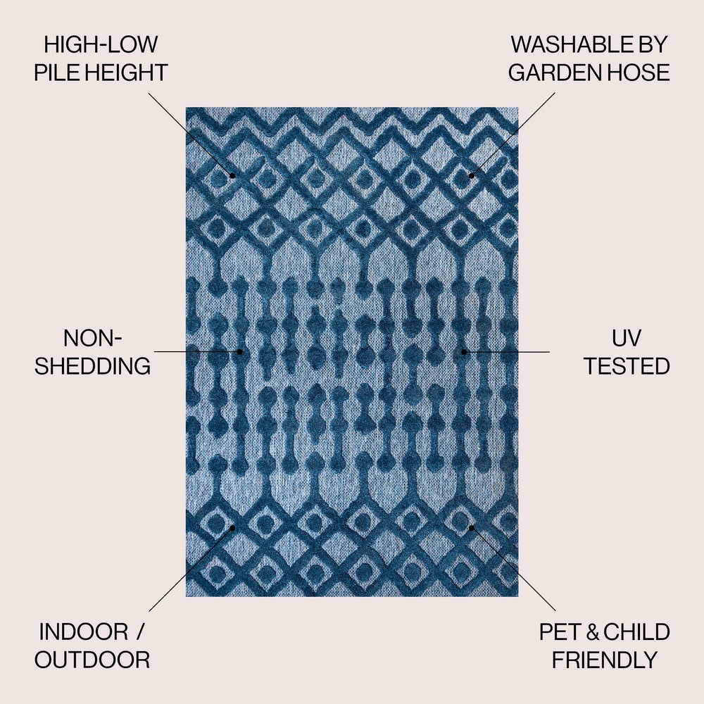 Shakespeare moroccan Diamond Indoor/outdoor Area Rug