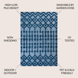 Shakespeare moroccan Diamond Indoor/outdoor Area Rug