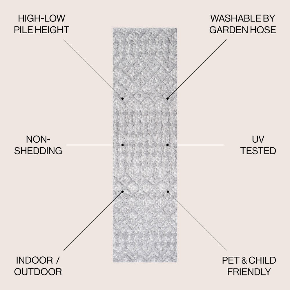 Shakespeare moroccan Diamond Indoor/outdoor Area Rug