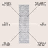 Shakespeare moroccan Diamond Indoor/outdoor Area Rug