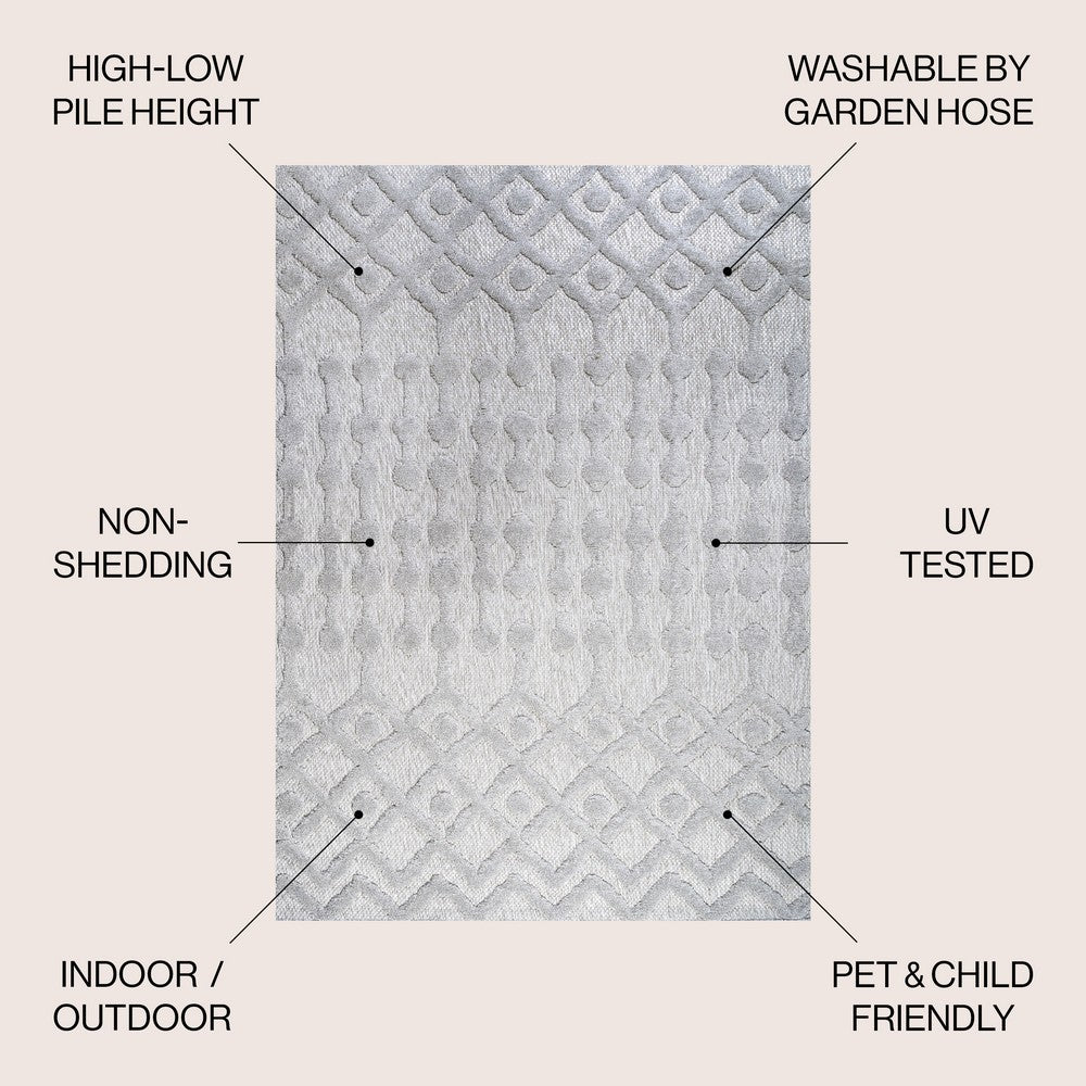 Shakespeare moroccan Diamond Indoor/outdoor Area Rug