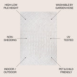 Shakespeare moroccan Diamond Indoor/outdoor Area Rug