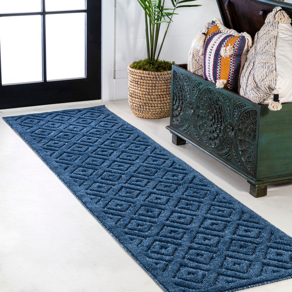 Zachariah neutral Diamond Trellis Indoor/outdoor Area Rug