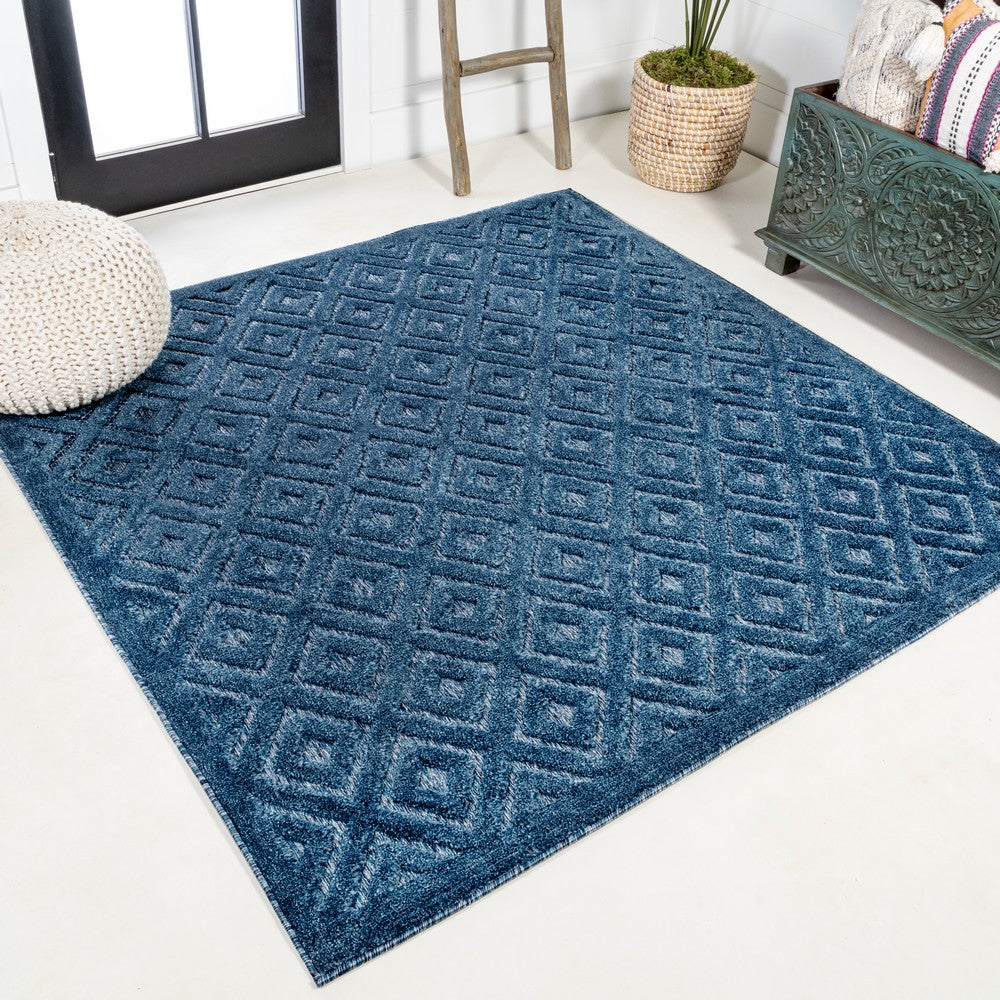 Zachariah neutral Diamond Trellis Indoor/outdoor Area Rug