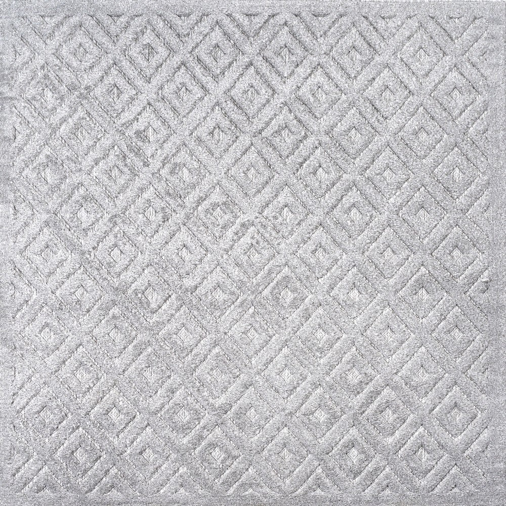 Zachariah neutral Diamond Trellis Indoor/outdoor Area Rug