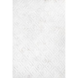Zachariah neutral Diamond Trellis Indoor/outdoor Area Rug