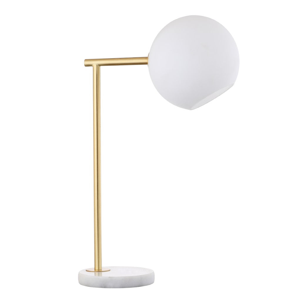 Brooklyn 20.5" Metal/Marble LED Table Lamp