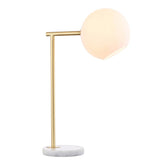 Brooklyn 20.5" Metal/Marble LED Table Lamp