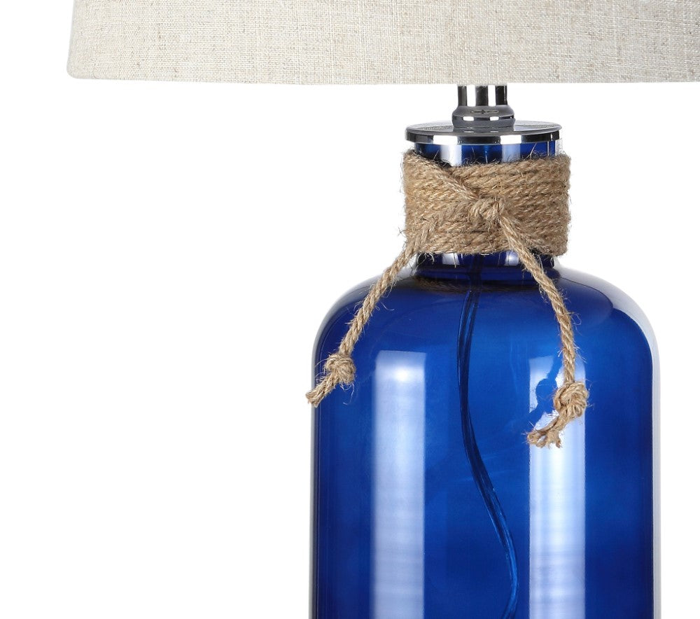 Skylar 23.5" Glass Bottle LED Table Lamp