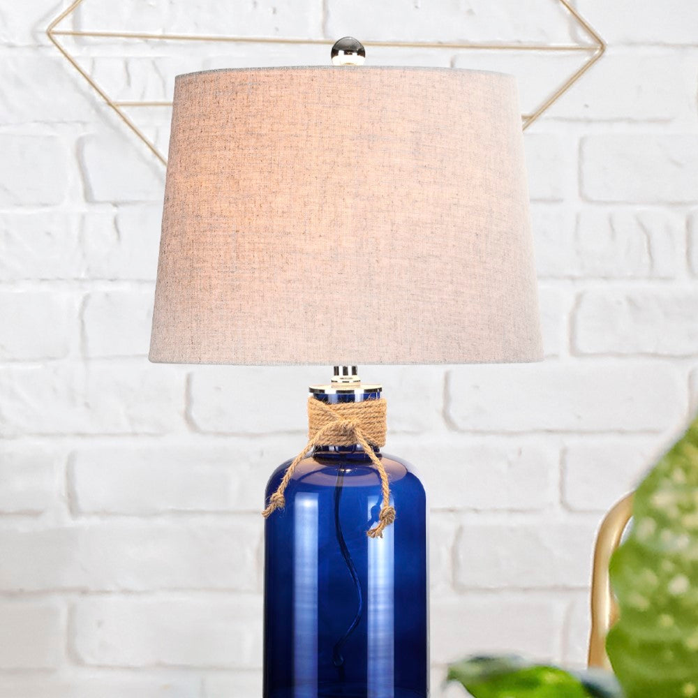 Skylar 23.5" Glass Bottle LED Table Lamp