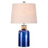 Skylar 23.5" Glass Bottle LED Table Lamp