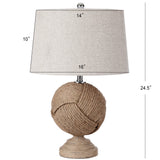 Julieta 24" Knotted Rope LED Table Lamp