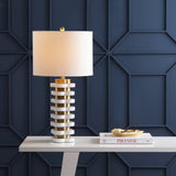 Ryder 26.5" Quatrefoil Striped Resin LED Table Lamp