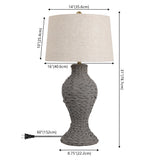 Kyla 31" Seagrass Weave LED Table Lamp