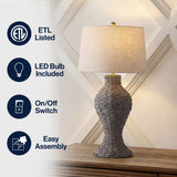 Kyla 31" Seagrass Weave LED Table Lamp