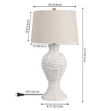 Kyla 31" Seagrass Weave LED Table Lamp
