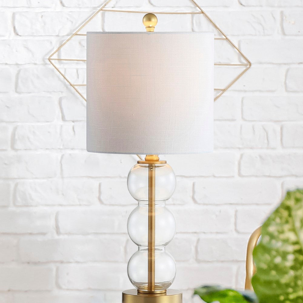 Bowery 21" Glass/Metal LED Table Lamp