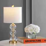 Bowery 21" Glass/Metal LED Table Lamp