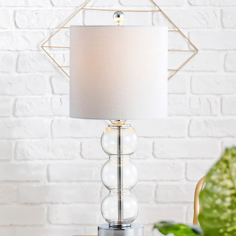 Bowery 21" Glass/Metal LED Table Lamp