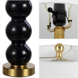 Bowery 21" Glass/Metal LED Table Lamp