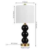 Bowery 21" Glass/Metal LED Table Lamp