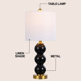 Bowery 21" Glass/Metal LED Table Lamp