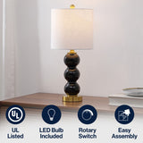 Bowery 21" Glass/Metal LED Table Lamp