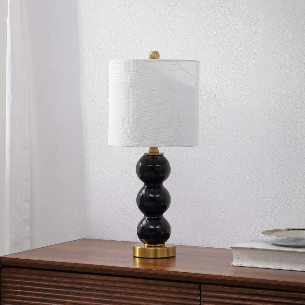 Bowery 21" Glass/Metal LED Table Lamp