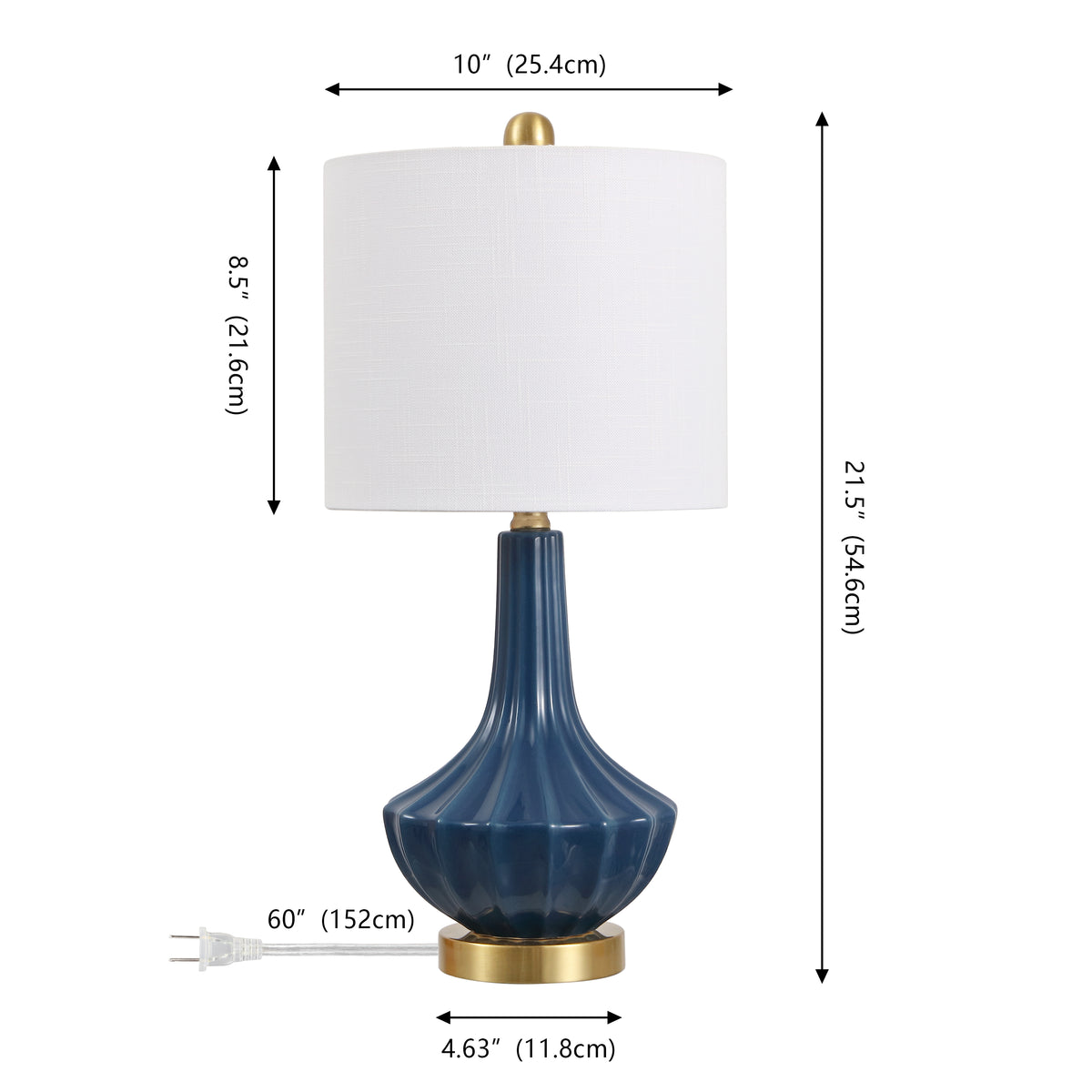 Omari 21.5" Ceramic Mini LED Table Lamp
