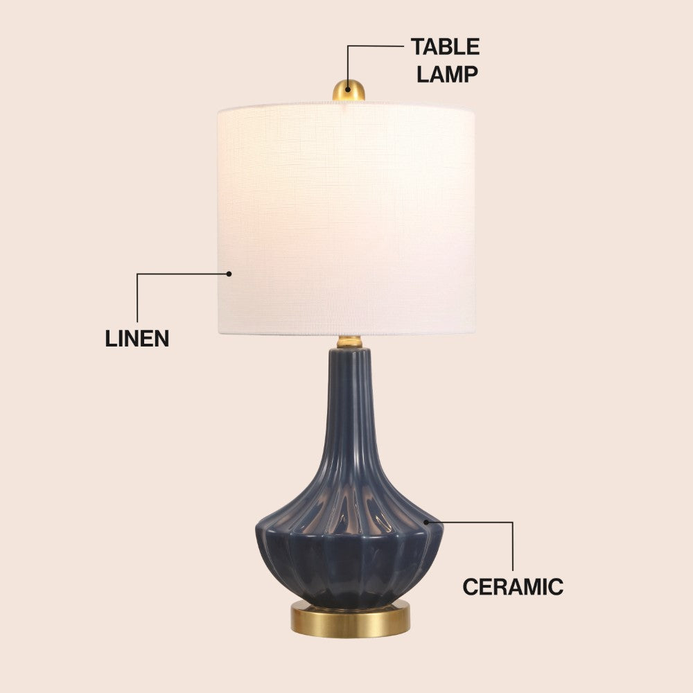 Omari 21.5" Ceramic Mini LED Table Lamp
