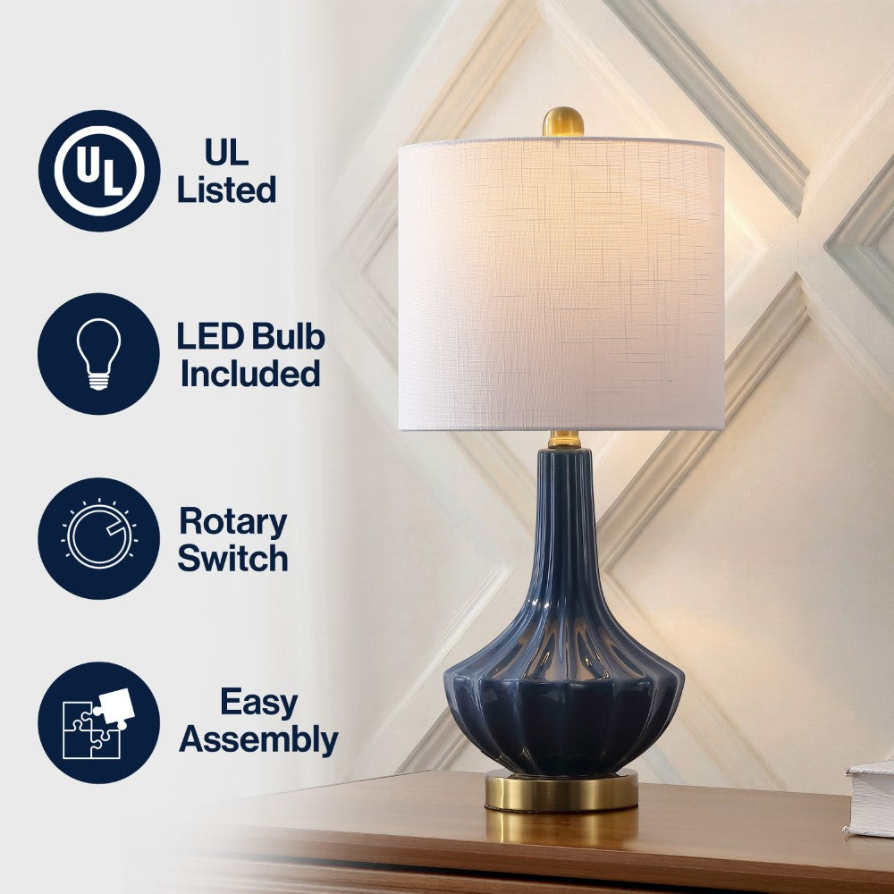 Omari 21.5" Ceramic Mini LED Table Lamp